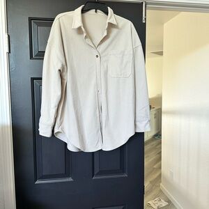 Cream Button-Up Shirt
